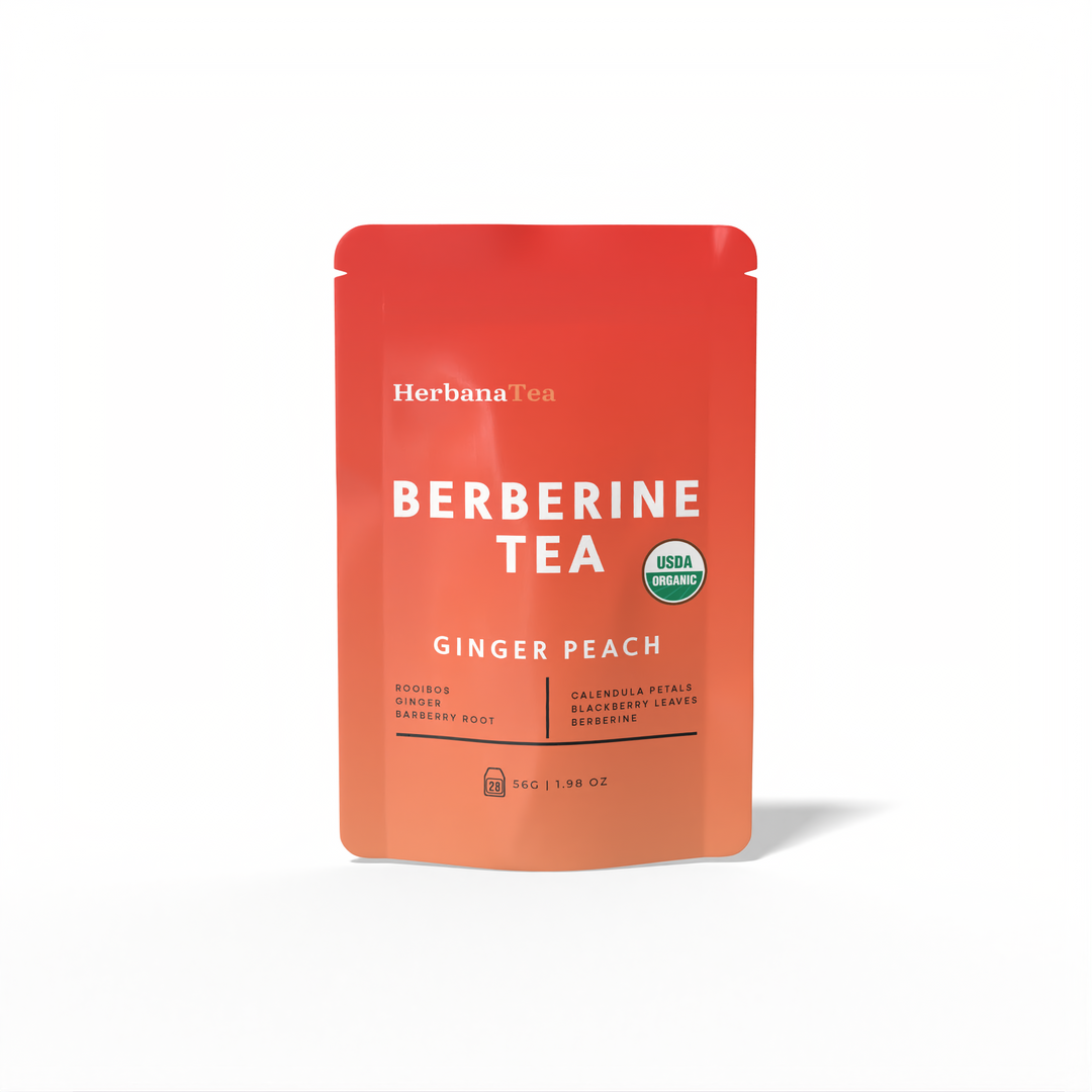 Berberine Ginger Peach Tea
